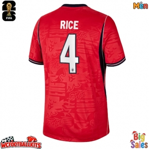 England Declan Rice #4 Replica Away Stadium Shirt World Cup 2026 Short Sleeve